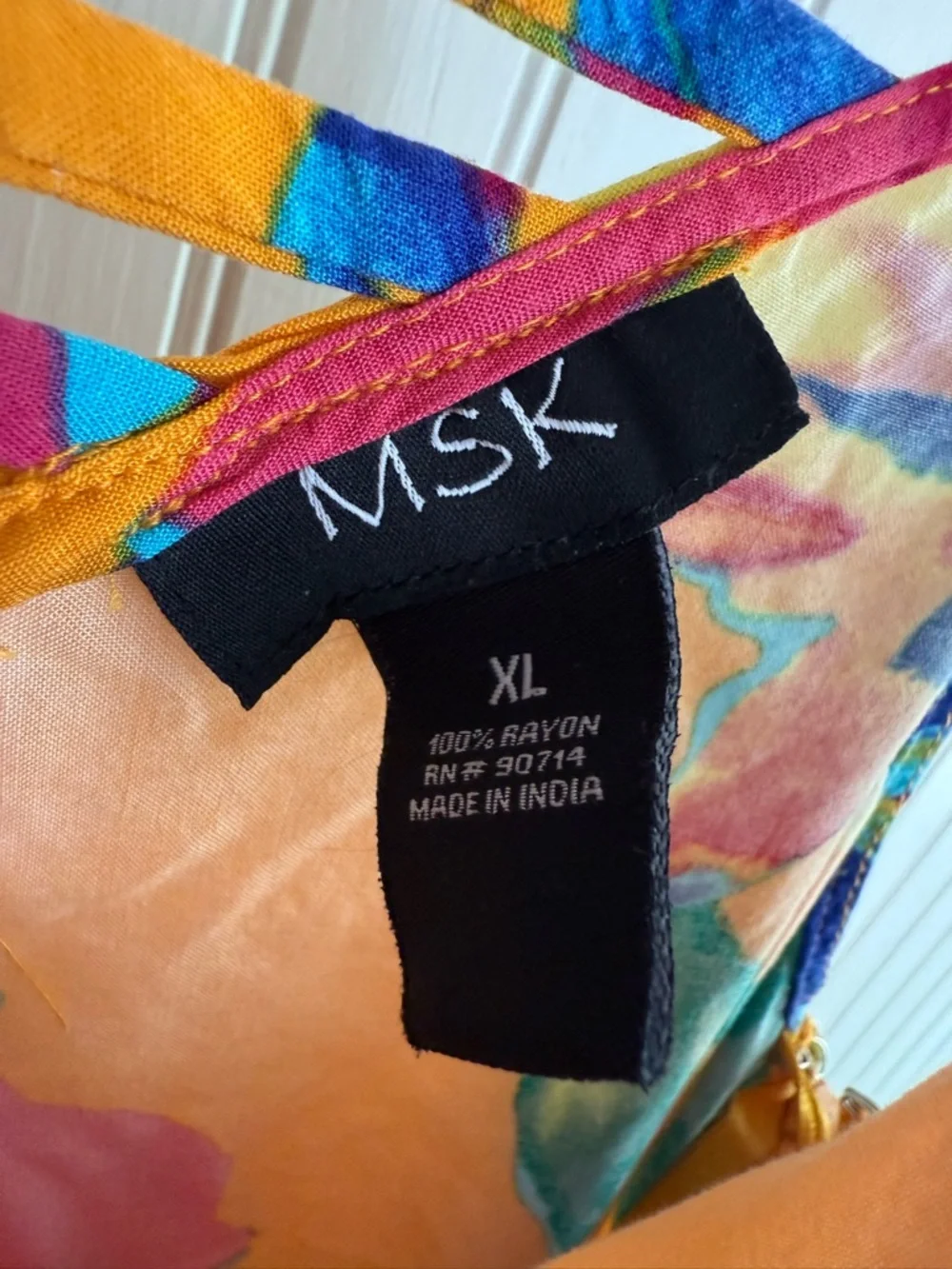 MSK Tropical Jumpsuit Size XL - Picture 3 of 6